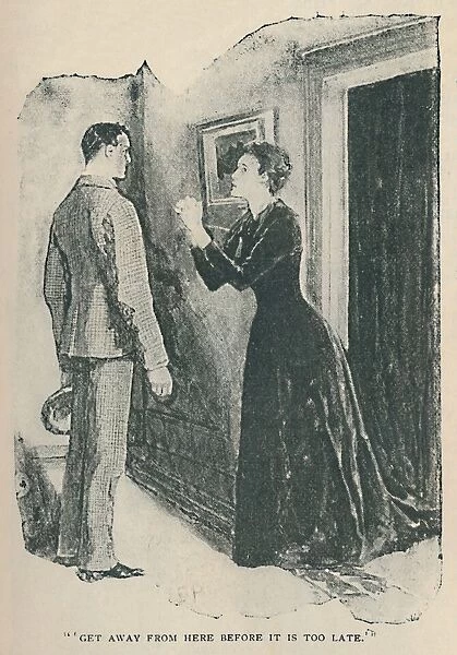 Get Away From Here Before It Is Too Late, 1892. Artist: Sidney E Paget