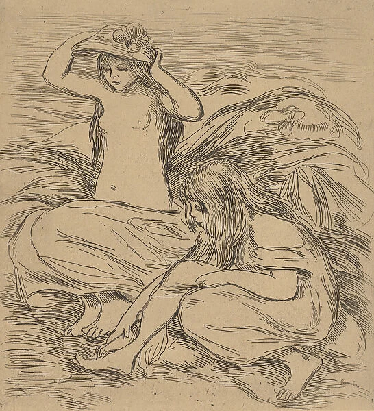 Two Bathers (Les Deux Baigneuses), 1895. Creator: Pierre-Auguste Renoir