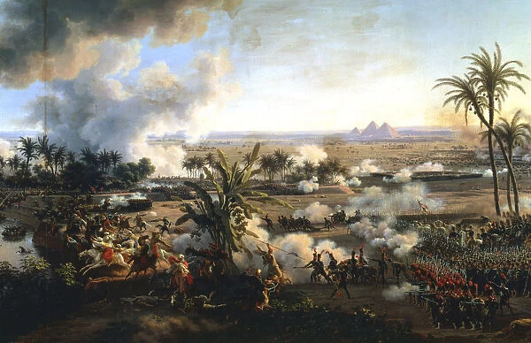 The Battle of the Pyramids, 21 July 1798, (late 18th-early 19th century). Artist: Louis Francois Lejeune