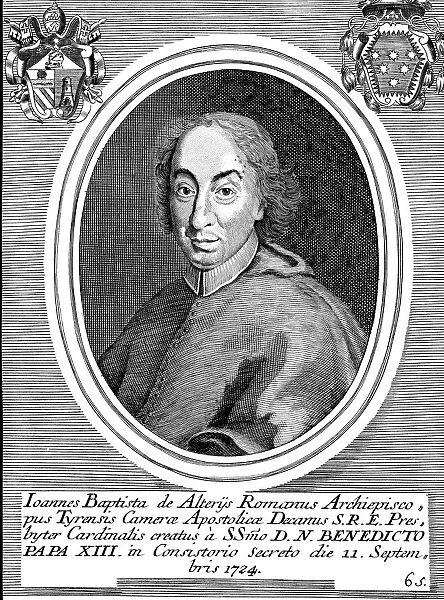 Benedict XIII, Vincenzo Maria Orsini (1649-1730), pope from 1724 to 1730
