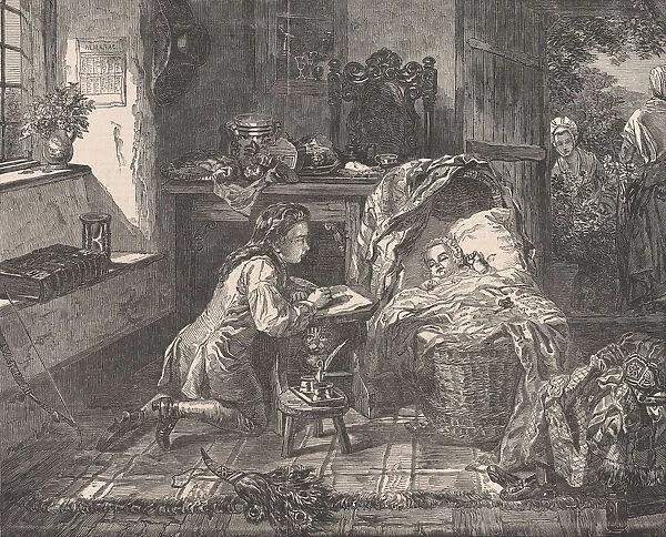 Benjamin Wests First Effort in Art, from 'Illustrated London News', May 12
