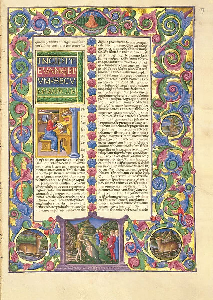 The Bible of Borso d Este, 1455-1461. Creator: Girolamo da Cremona, (Girolamo de Corradi)