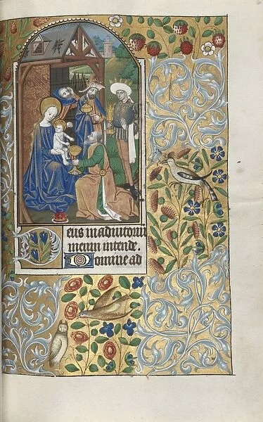 Book of Hours (Use of Rouen): fol. 64r, Adoration of the Magi, c
