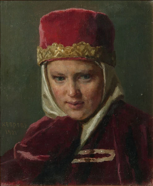 Boyars Wife, 1901. Artist: Nevrev, Nikolai Vasilyevich (1830-1904)