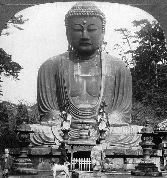A bronze statue of Buddha, Kamakura, Japan, 1900s. Artist: BL Singley