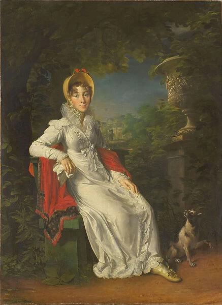 Caroline Bonaparte (1782-1839), Queen of Naples and Sicily, in the Bois de Boulogne, 1820-1830. Artist: Gerard, Francois Pascal Simon (1770-1837)
