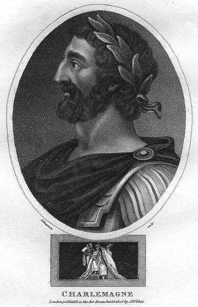 Charlemagne, or Charles the Great, King of the Franks and Holy Roman Emperor, (1805). Artist: J Chapman