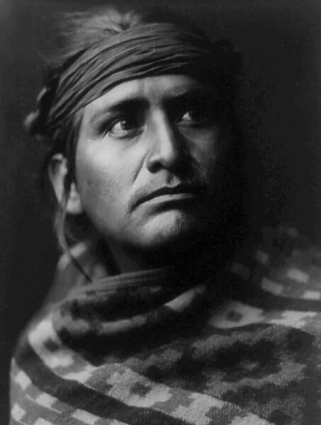 A chief of the desert-Navaho, c1904. Creator: Edward Sheriff Curtis