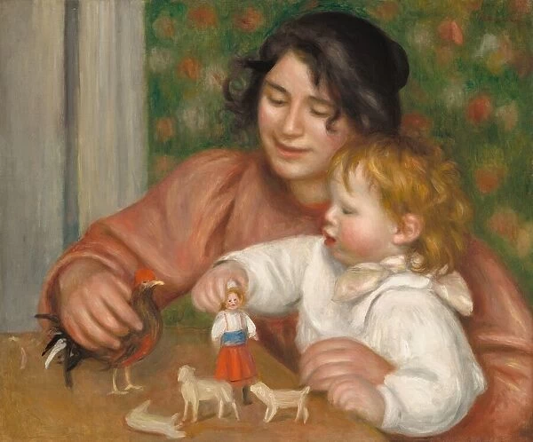 Child with Toys - Gabrielle and the Artists Son, Jean, 1895-1896