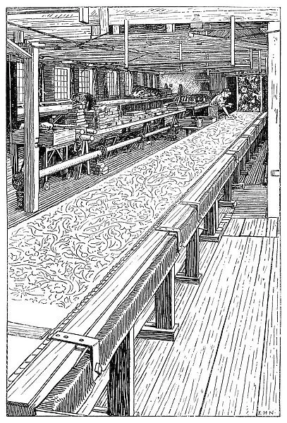 The Chintz Printing Room, Merton Abbey Mills, London, 1899