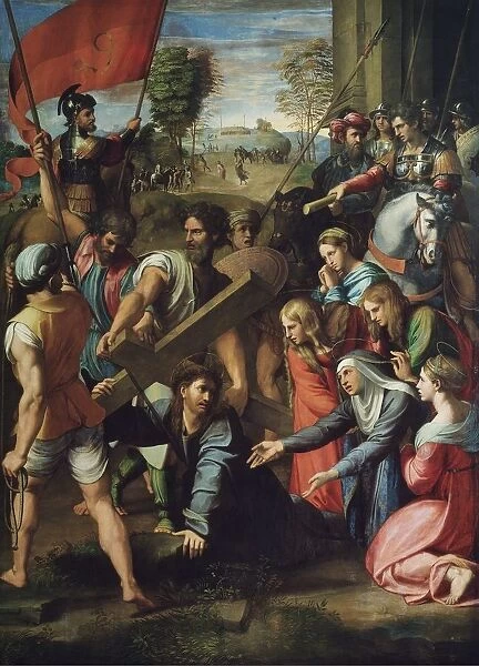 Christ Carrying the Cross. Artist: Raphael (1483-1520)