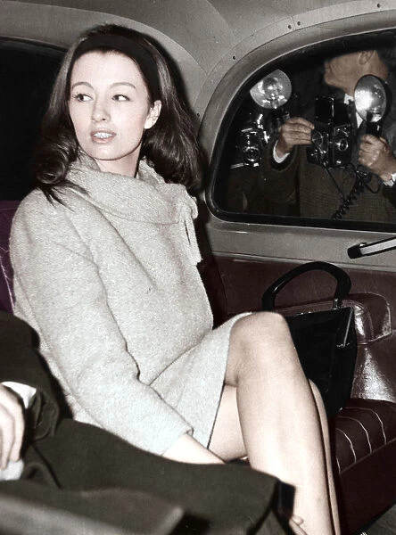 Christine Keeler arriving at the Old Bailey, London, 1963