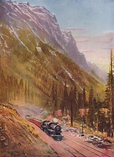 Connaught Tunnel, in the Selkirk Mountains. Canadian Pacific Railway, 1926