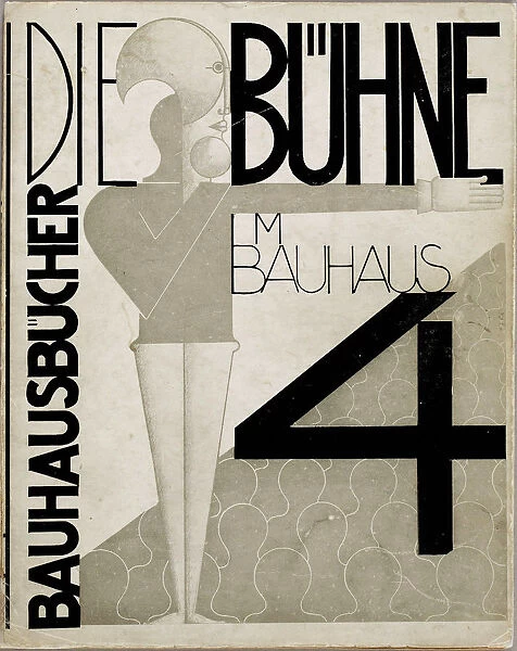 Cover design The stage at the Bauhaus (Die Bühne im Bauhaus), 1925. Creator: Schlemmer