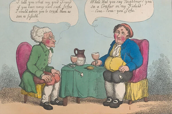 Cracking a Joke!!, 1813?. 1813?. Creator: Thomas Rowlandson