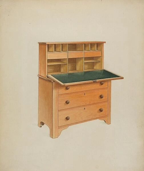 Desk, c. 1937. Creator: Winslow Rich