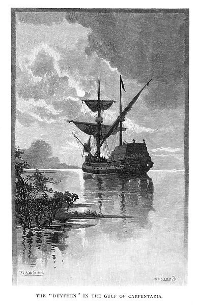 The Duyfken in the Gulf of Carpentaria, Australia, 1606 (1886). Artist: W Mollier