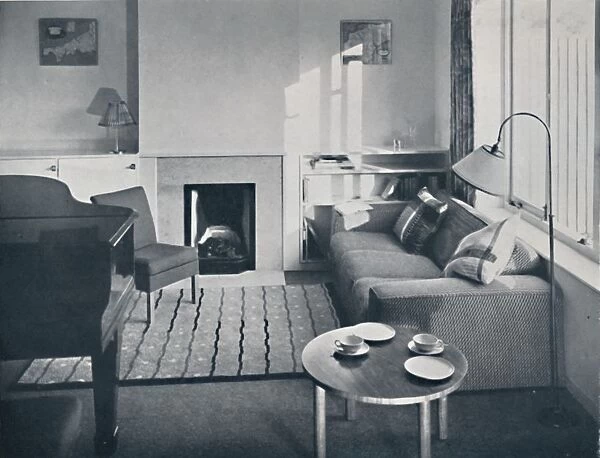 Elsa Booth - Living room which was planned to accommodate a grand pianoforte, 1939