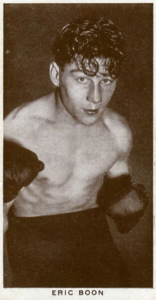 Eric Boon, British boxer, 1938