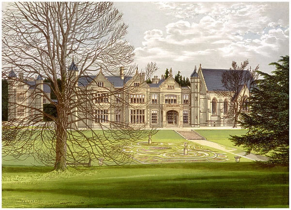 Exton House, Rutland, home of the Earl of Gainsborough, c1880
