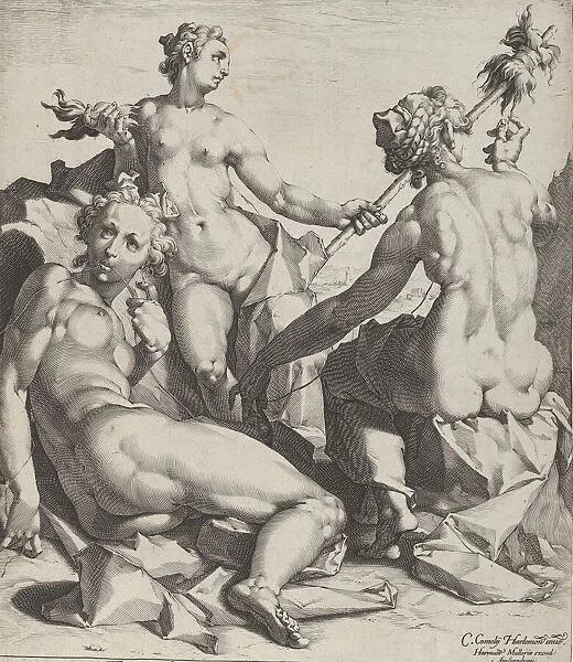 The Three Fates, ca. 1589. Creators: Cornelis Cornelisz van Haarlem, Jan Muller