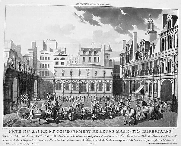The Festivities of the Coronation, Paris, 2nd December 1804, 19th century