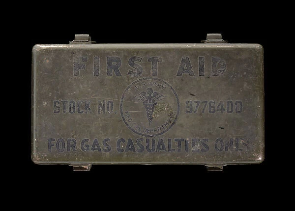 First aid kit, 1943-1945. Creator: Davis Emergency Equipment Co. Inc