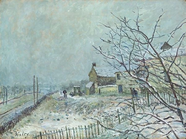 First Snow at Veneux-Nadon, 1878. Creator: Alfred Sisley
