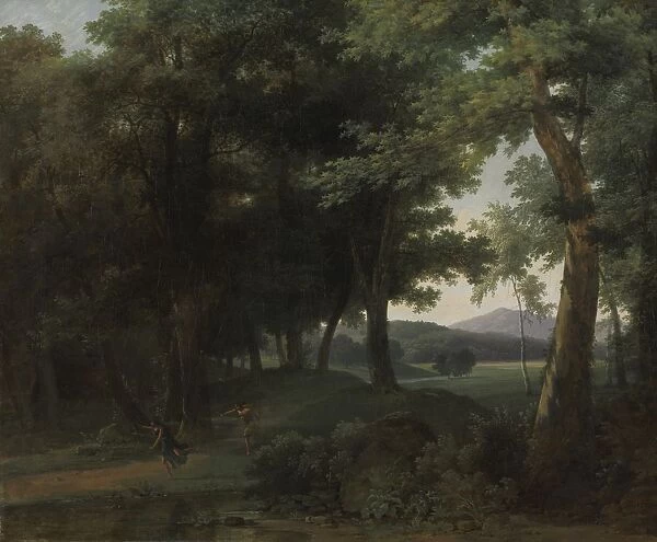 A Forest with Apollo and Daphne, 1810. Creator: Jean-Victor Bertin (French, 1767-1842)
