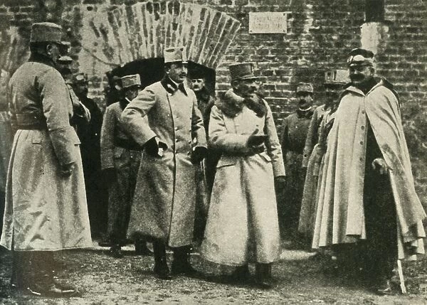General Kusmanek and Prince Francis Joseph at Przemysl Fortress, First World War, 1915, (c1920)