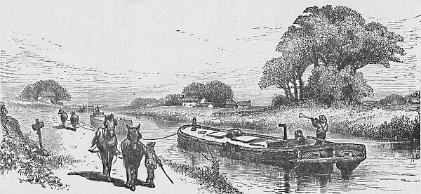 Grain-Boat on the Erie Canal, 1883