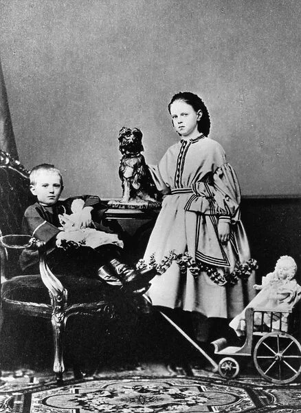 Grand Duchess Maria Alexandrovna and Grand Duke Sergei Alexandrovich of Russia, c1862-c1863