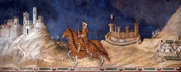 Guidoriccio da Fogliano, 1328. Artist: Martini, Simone, di (1280  /  85-1344)