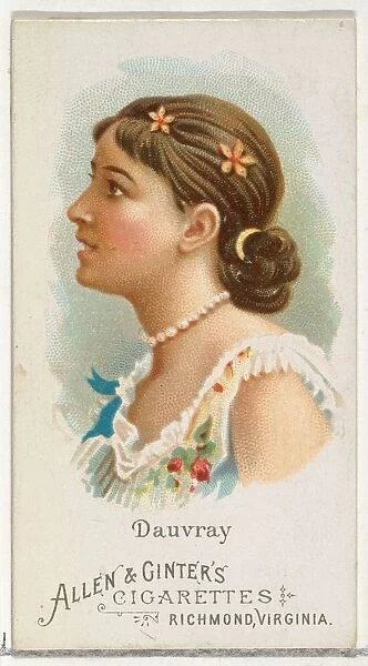 Helen Dauvray, from Worlds Beauties, Series 1 (N26) for Allen & Ginter Cigarettes
