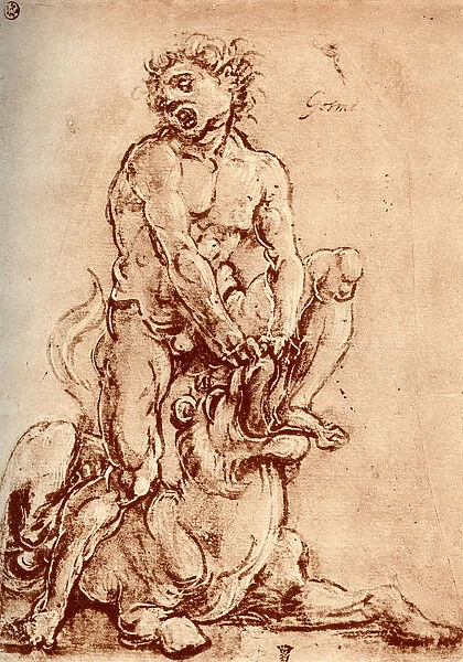 Hercules Killing the Lion, 1913. Artist: Cosimo Tura