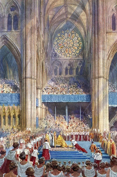 The Homage, George VIs coronation ceremony, 12 May 1937, (1937). Artist: Henry Charles Brewer