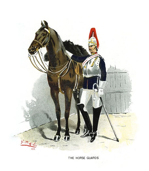 The Horse Guards, c1890. Artist: Geoffrey Douglas Giles