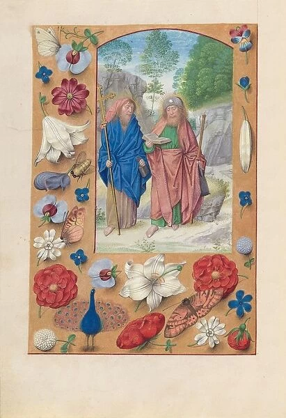 Hours of Queen Isabella the Catholic, Queen of Spain: Fol. 175v, Saints Philip & James, c