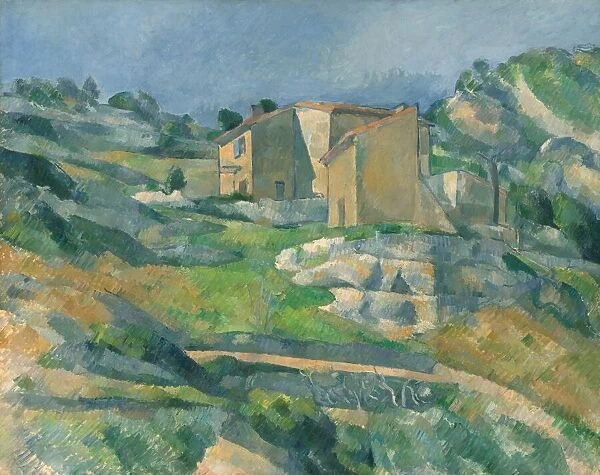 Houses in Provence: The Riaux Valley near L Estaque, c. 1883. Creator: Paul Cezanne