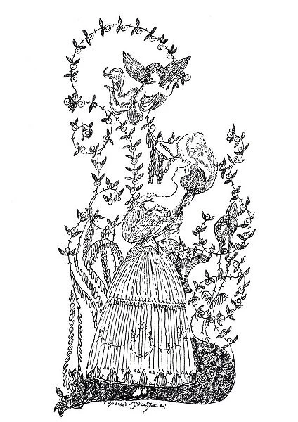 Illustration to essay The Blue Rose by S. Makovsky, 1907. Artist: Sudeykin, Sergei Yurievich