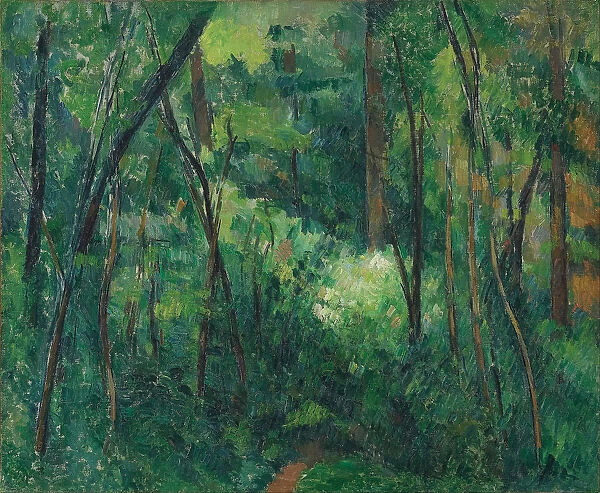 Interior of a forest, ca 1885. Artist: Cezanne, Paul (1839-1906)