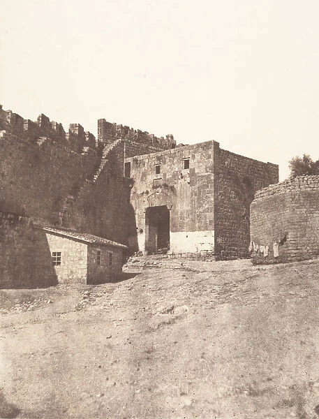 Jerusalem, Porte de David, Interieur, 1854. Creator: Auguste Salzmann