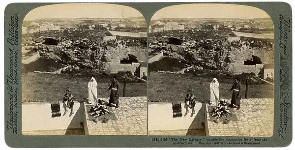 Jerusalem as seen from the Damascus Gate, Palestine, 1901. Artist: Underwood & Underwood
