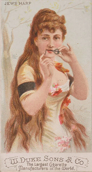 Jews Harp, from the Musical Instruments series (N82) for Duke brand cigarettes, 1888