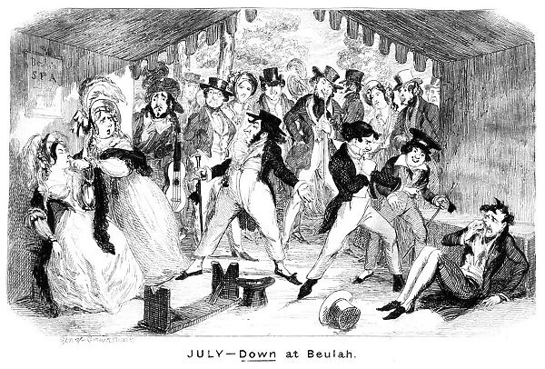 July - Down at Beulah, c1840s. Artist: George Cruikshank