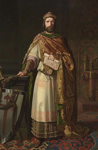 King Ferdinand II of Leon, 1850. Artist: Lozano, Isidoro (active 1850s)
