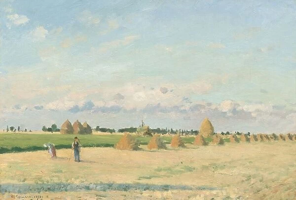 Landscape, Ile-de-France, 1873. Creator: Camille Pissarro