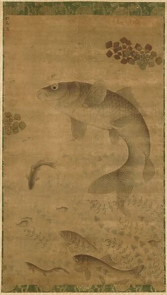Leaping Carp, 1368- 1644. Creator: Liu Jie (Chinese, c. 1447-1520s)