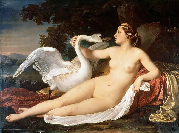 Leda and the Swan, 1840-1850. Creator: Mussini, Luigi (1813-1888)