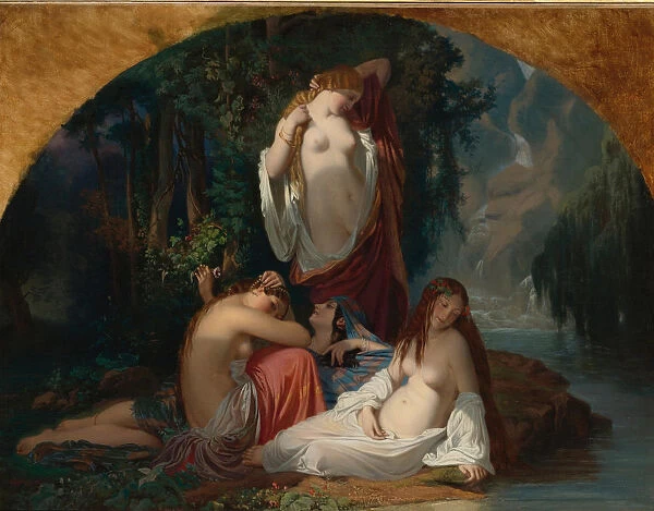 Les baigneuses (Les filles de la source), ca 1842